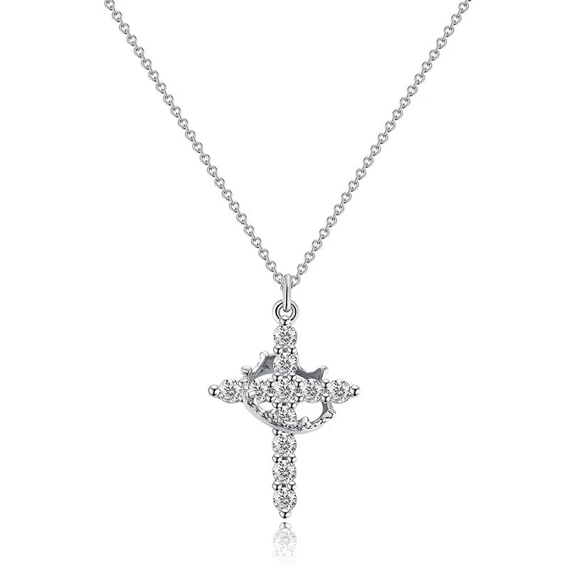 Crown of Glory Cross Necklace